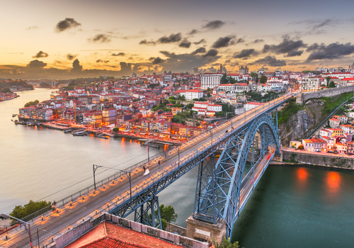 Porto Portugal River and Bridge